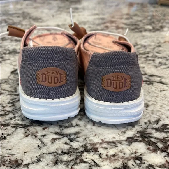 Hey Dude Pink Moccasins Casual Shoes - Picture 3 of 5